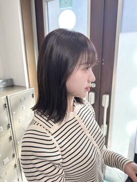 ザ アクネ 岡崎竜美丘店(THE ACNE) ◎ボブレイヤー/顔周り/ブラウン