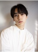さわやかサイドパート/黒髪/ツーブロック
