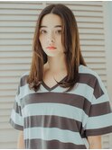 ワンレンベース王道ロングスタイル