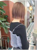 ホワイトグレージュ/デジタルパーマ/チェリーブラウン/栄h63