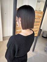 フリック 堺東店(FLICK) 切りっぱなしボブ/耳掛けヘアー/堺東