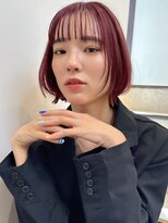 トルネード(TORNADO)&nbsp;ピンクアッシュフェイスレイヤーボブ似合わせ小顔t711