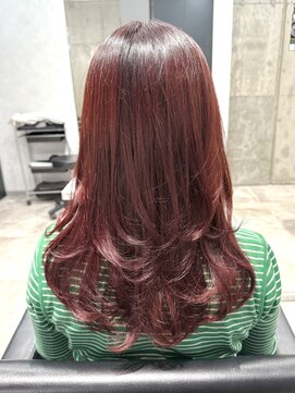 ネオ(neo.) 髪質改善/艶髪/ワインレッド/レイヤースタイル