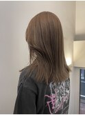 原宿オリーブベージュヘーゼルグレージュブリーチカラーボブ韓国