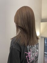 サンク 原宿 表参道(cinq) 原宿オリーブベージュヘーゼルグレージュブリーチカラーボブ韓国