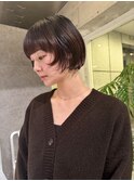 似合わせショートボブレイヤーボブ切りっぱなしボブ