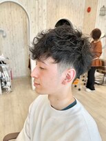 シュガー 仙台宮城野区(&Sugar) ラフに動く大人の無造作パーマショート