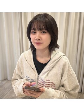 ニュウニュウムーン(NIUNIU moon) くびれボブで大人可愛く☆彡