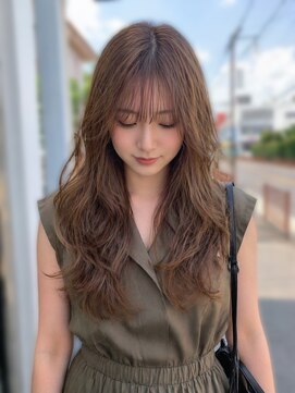 ヘアメイクソエル(hair make Soel) ロングレイヤー&グレージュカラースタイル