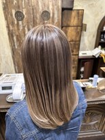 ヘアー クリエイト カルバリ(HAIR CREATE Calbari) ミルクティーベージュ×シャドウルーツ