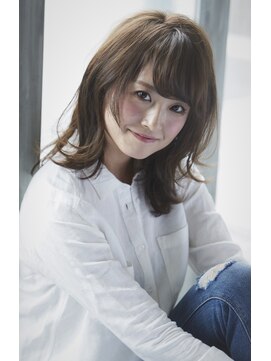 ナナナパレナ 梅田店(nanana parena) 気ままに遊ぶ毛先外ハネでピュア印象【nanana parena】