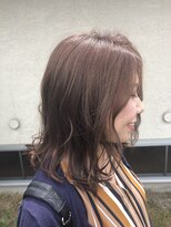 アッドランプ ヘアー 則武店(add Lamp hair) レイヤーボブのバイオレットベージュ