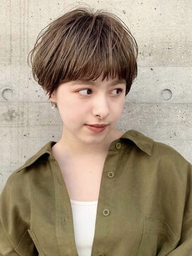 エムクランメイクス 原宿 表参道(m.clan MAKE'S) マッシュショート ココアブラウン 大人かわいい クールショート