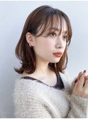 【GARDEN荒井夏海】ふんわりレイヤーボブ×シースルーバング