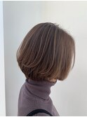 大人ショート 極細ハイライトミックス