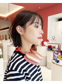 【修】20代30代40代◎透明感カラー×韓国切りぱなしボブ