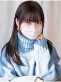 【白川】20代30代40代ストレートヘアオリーブグリーン23.2.23