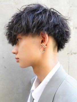 メンズサロン ガウディ 三宮店(men's salon Gaudi) 波巻きツイストスパイラルパーマ×メンズツーブロックマッシュ