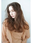 くびレイヤーエモージュ前髪ピンクベージュワンカール【立川】