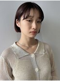 縮毛矯正で楽チン◎切りっぱなしボブ