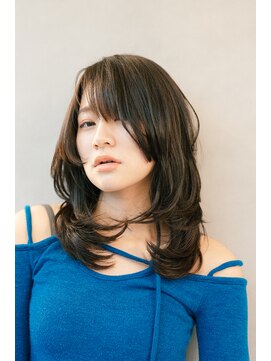 アフェット バイ フラミューム 三軒茶屋(affetto by flammeum) ★小顔前髪レイヤー イメチェンウェーブパーマ 20代30代40代