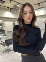 サイン 渋谷(SIGN) 韓国ヘアーハッシュカットレイヤーカットグレージュブリーチ無し