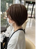 前髪なしショートスタイル