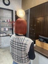 アールトゥーヘアー(art To Hair) オレンジ/オレンジピンク/ボブ/
