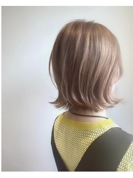 ヘアーラニッシュ 船橋店(hair Lanish) ハイトーン艶カラー/バニラベージュ