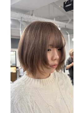 シアン 橋本店(Shian) ボブレイヤー×ミルクティーベージュ