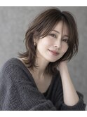 ◆大人に似合うウルフカット/ミディアムレイヤー/40代50代60代◆