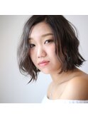 PEACEの透明感ボブスタイル