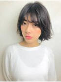 シースルーミックスボブ【RENJISHI 松岡】