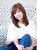 ☆斜めバングストレート☆