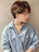 アヴァロン(AVALON)&nbsp;艶ベージュ×耳にかけても大人可愛い×くびれショート◎