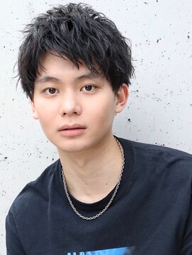 ネイビー(NAVY) クセのある方にオススメ！お洒落になれるアップバングショート