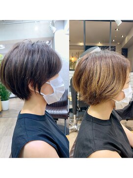 アヴァロン(AVALON) 絶壁解消×イルミナカラー×前下がりくびれショート永田