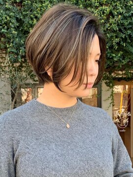 ディモアンド 表参道(Dimo&) ミニウルフ/インナーハイライト流れるレイヤー[表参道]