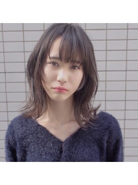 アグランテトラ 野田阪神店(a Gland tetra) 大人可愛い外ハネS字ウェーブ×グラデーションカラー 20・30代