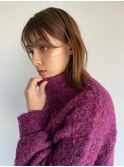 ツヤ感たっぷり イマドキ色のマロンチェリーブラウン 学芸大学