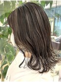 さとうあやか/#ハイライト#コントラストハイライト#グレージュ