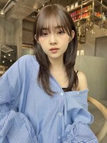 イミ(imi)&nbsp;透明感カラー/顔周りレイヤーカット/グレージュカラー