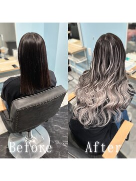 あるじゃんすー 町田店 ブラック×ホワイトシルバー#シールエクステ#ヨシンモリ#町田