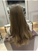 透明感カラー ハイトーンカラー マットベージュ