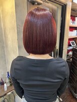 アンリ(Henri)&nbsp;【かしむら】ブリーチなしダブルカラー/ワインレッド/暖色カラー