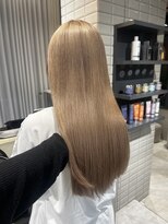 リリー(Lilley)&nbsp;【lilley 稲永麻衣】ロングヘア+ブリーチ+髪質改善+韓国ヘア