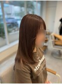 顔まわりカット×アンバーブラウン