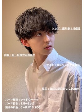 ディータ(Dita) 無造作シャドウマッシュパーマ大宮メンズカットパーマ美容室