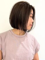 ネイロ バイ ジルブラン 葛西(NeiRo by JIL BLAN)&nbsp;ハイライト白髪ぼかしダブルカラーインナーカラーショートボブ