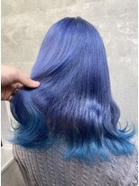 キャラ シャローネ 池袋(Chara Chalone)&nbsp;水色ブルーのグラデーションカラー【岸雄一】